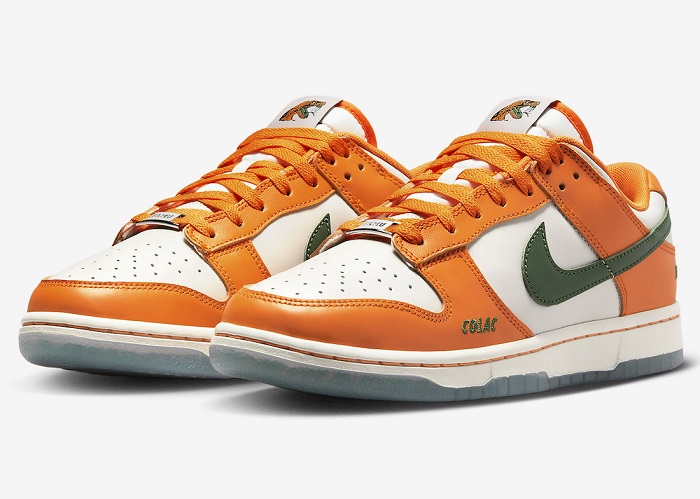 Men's Dunk Low White Orange Shoes 0256 Men's Dunk Low White Orange Shoes 0256
